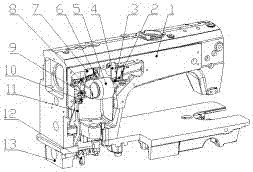 缝纫机的可变针距机构的制作方法