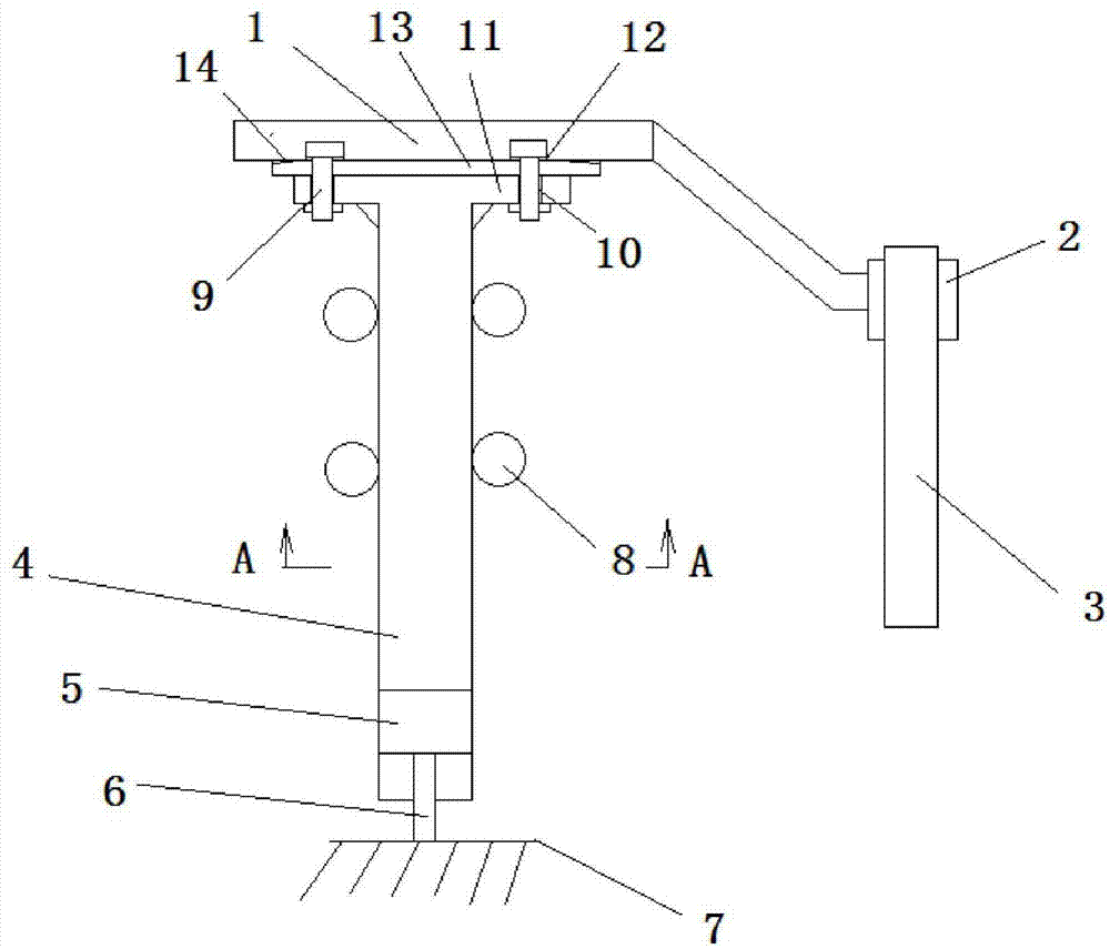 一种电炉电极升降机构电极位置调整改进结构的制作方法