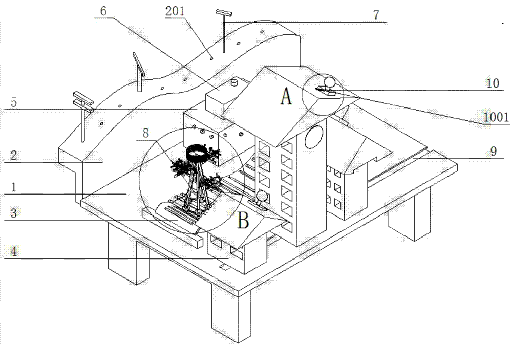 一种电力网规划建筑模型的制作方法