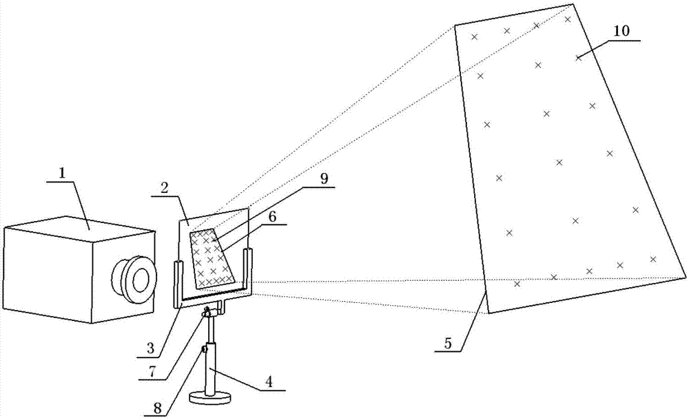 飞行器地面振动试验的投影式布点定位装置的制作方法