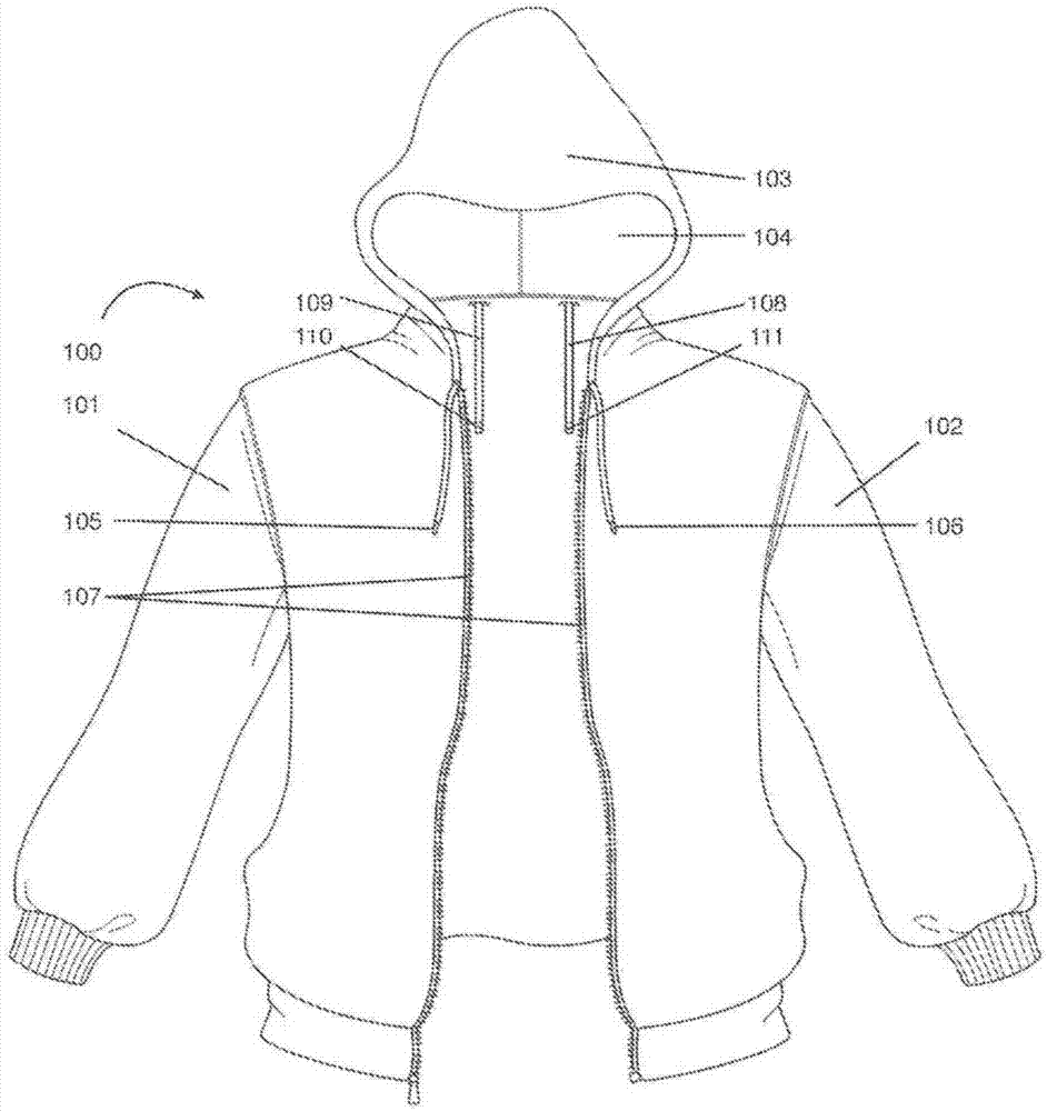 带有一体夹包的可转换服装的制作方法