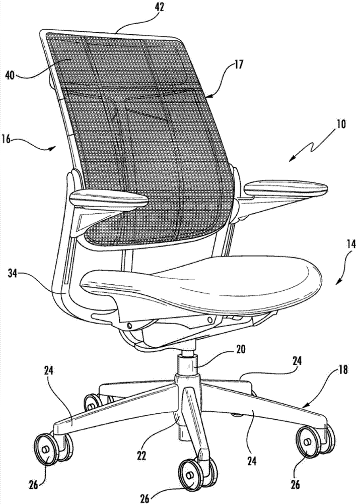 具有铰接式靠背的座椅的制作方法
