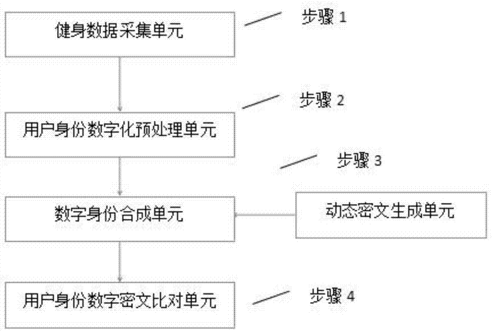 一种健身数据数字密文动态生成身份识别方法与流程