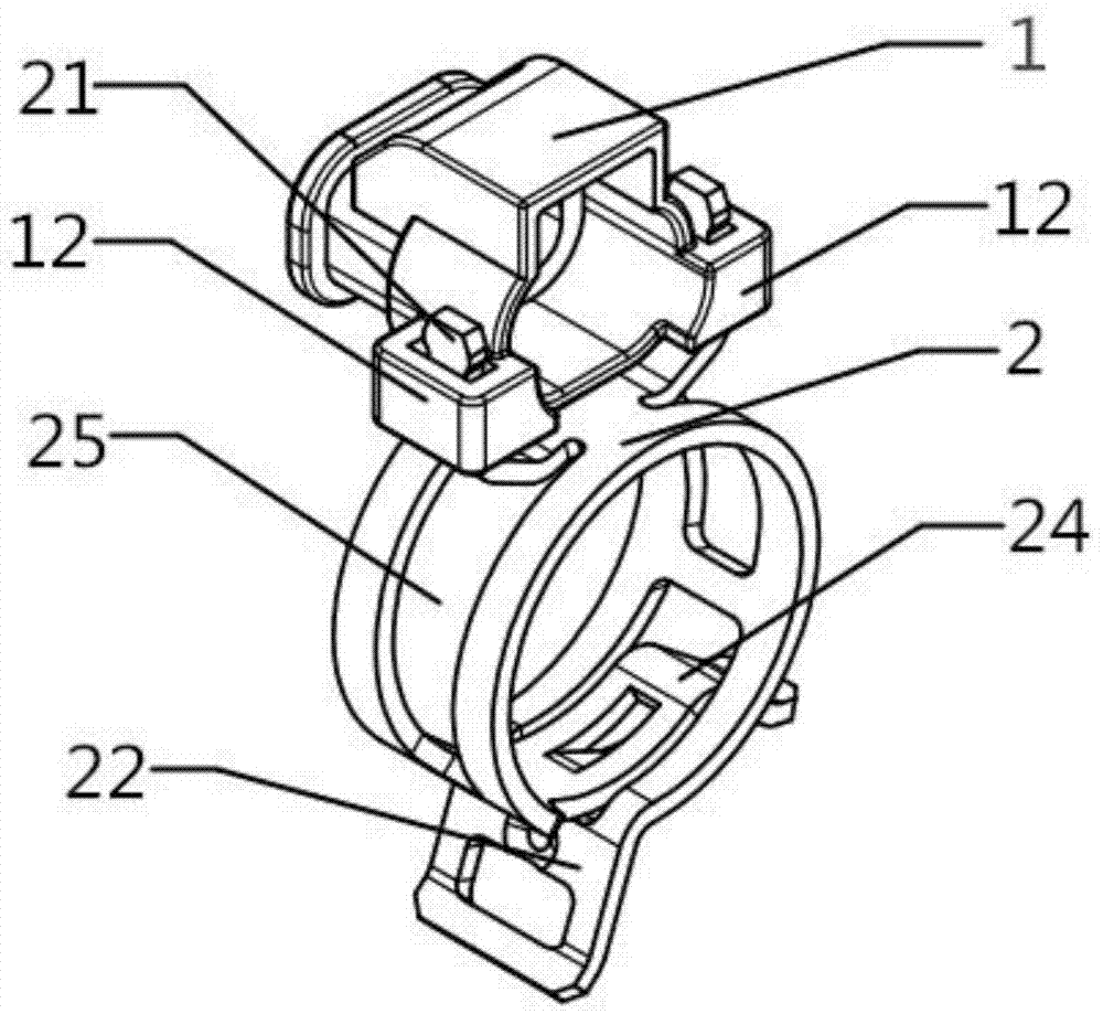 一种汽车低压线束2P连接器的连接卡环的制作方法