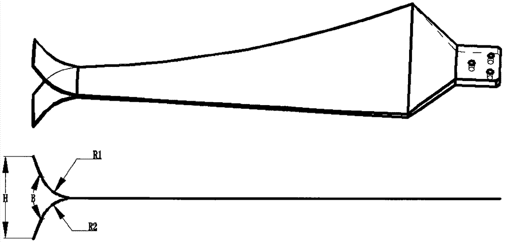 双叉式叶尖结构风力机叶片及风力机的制作方法
