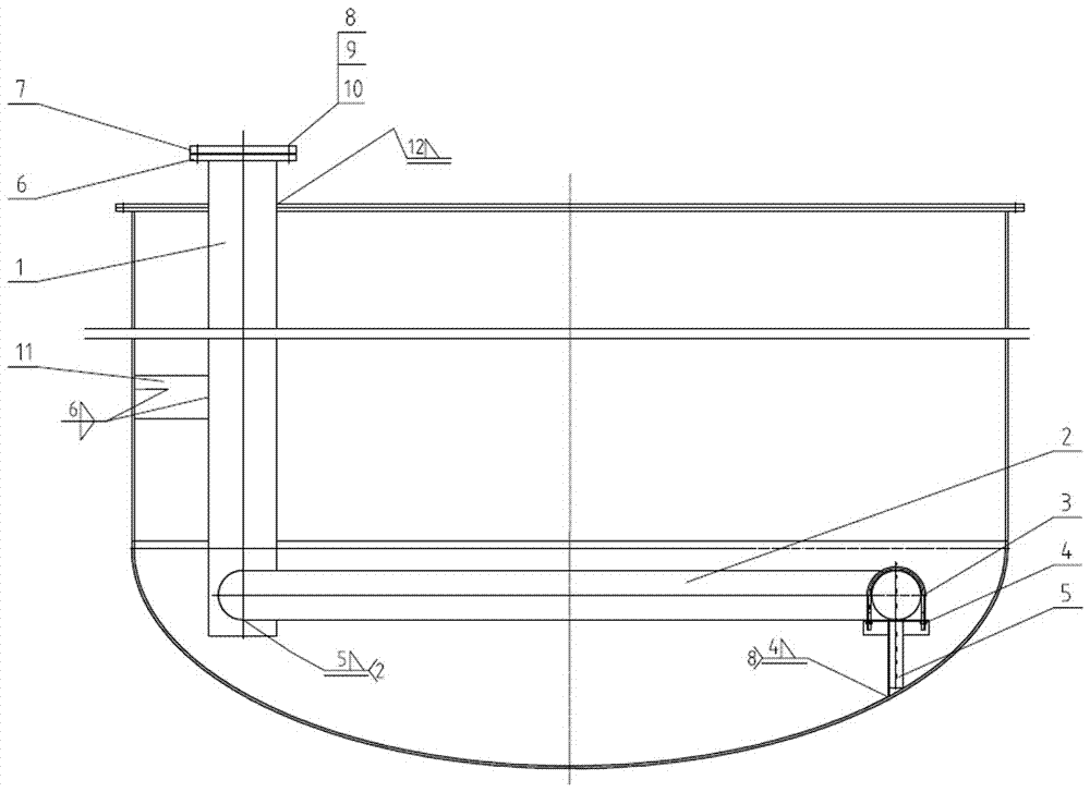 水浴式汽化器蒸汽进口装置的制作方法