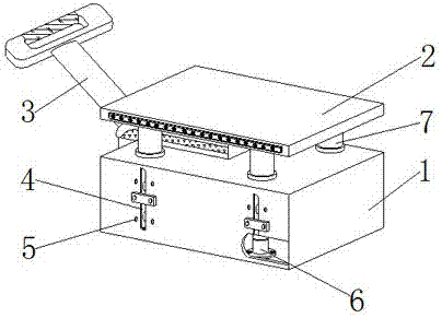一种锅炉铺机台板找平调整装置的制作方法