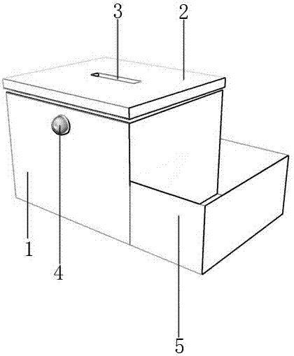 一种带有提示功能的储物抽纸盒的制作方法