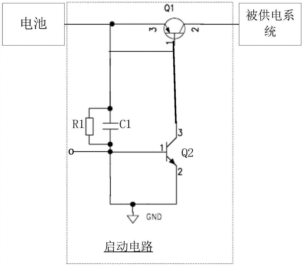 启动电路以及带电池供电的系统的制作方法