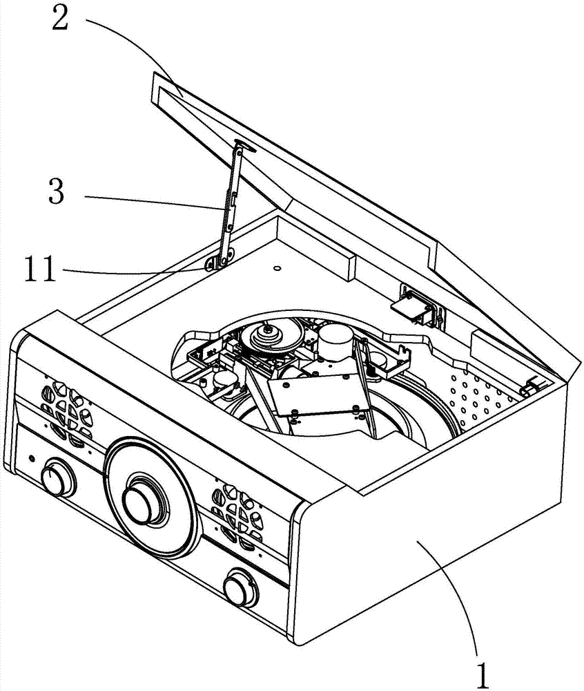 背景技术:传统的音箱,一般都包括有碟盘,喇叭,通过碟片放置碟盘播放
