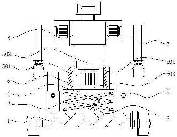 一种具有弹性结构的防摔机器人的制作方法