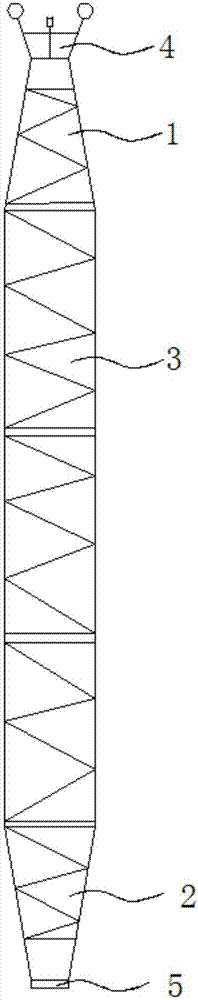 一种组合式内悬浮抱杆的制作方法