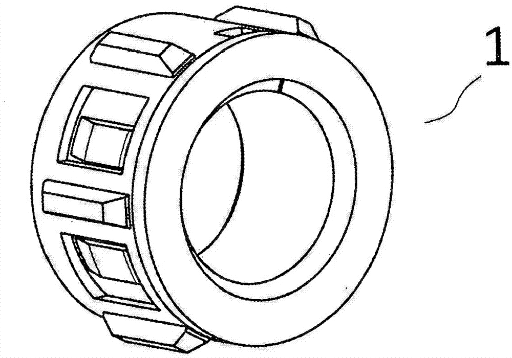 用于清洗机器摩擦阻尼器的摩擦环的两件式保持架的制作方法