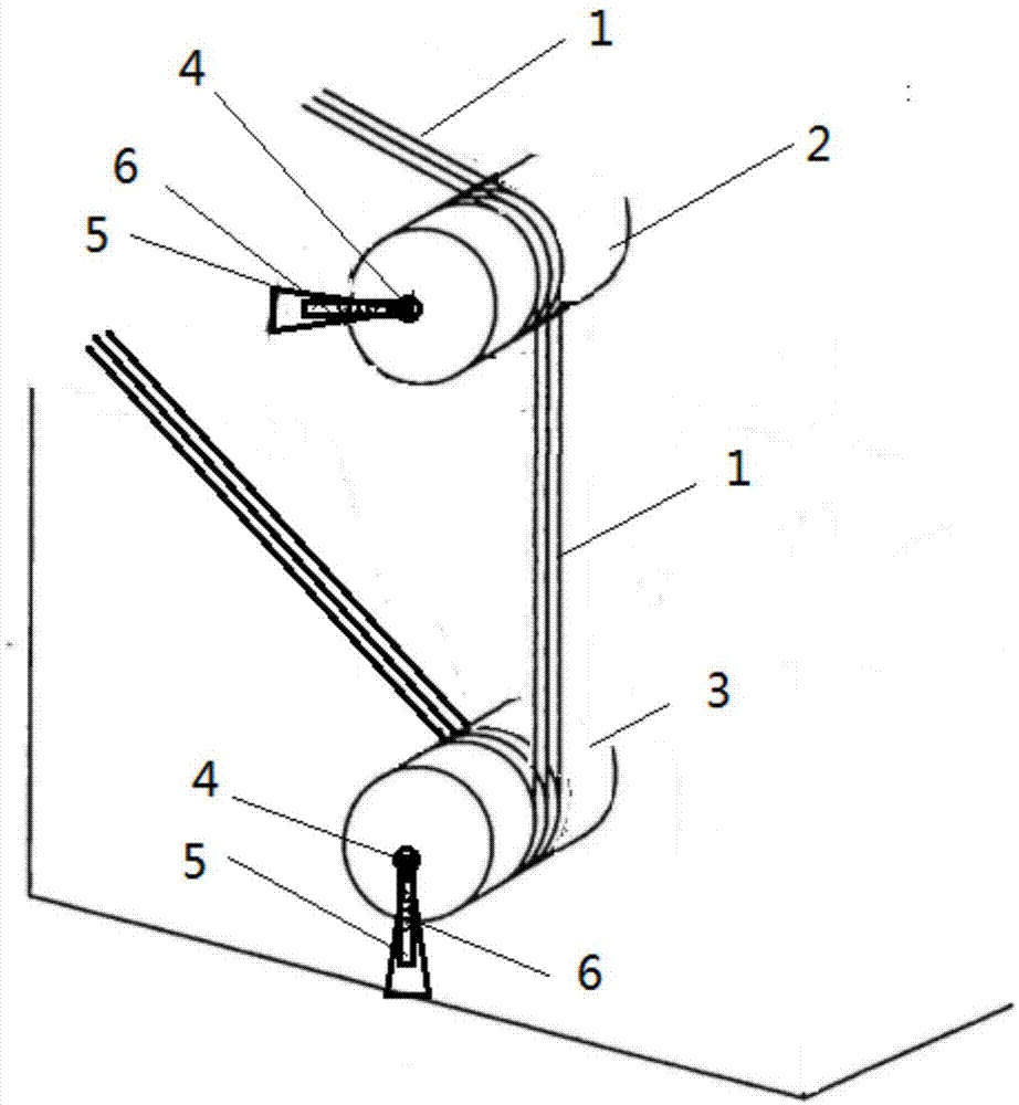 一种金刚石线切割机的张力稳定装置的制作方法