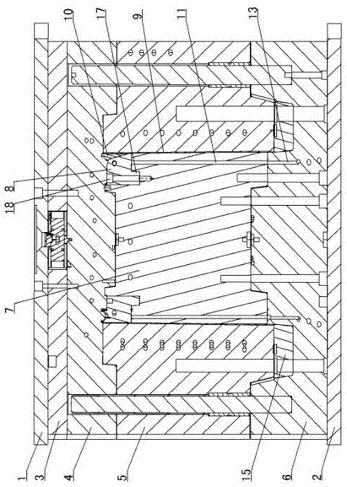 洗衣机箱体模具镶块气辅脱模机构的制作方法