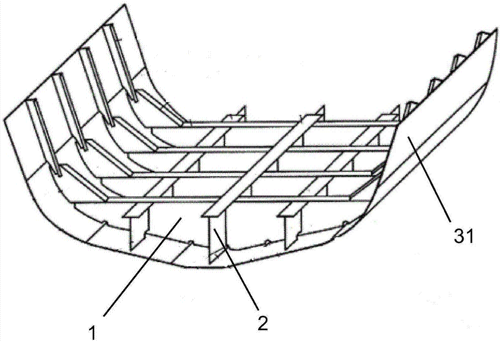 一种玻璃钢渔船型芯结构的制作方法