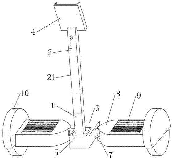 一种带有导航的双轮驱动站立自动行走车的制作方法