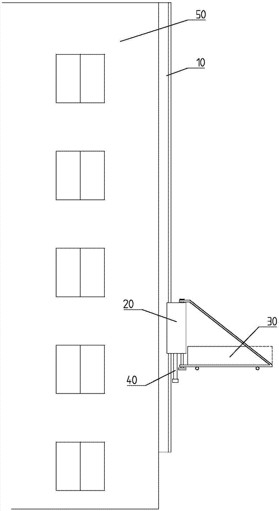 建筑外墙爬升轨道救援系统的制作方法