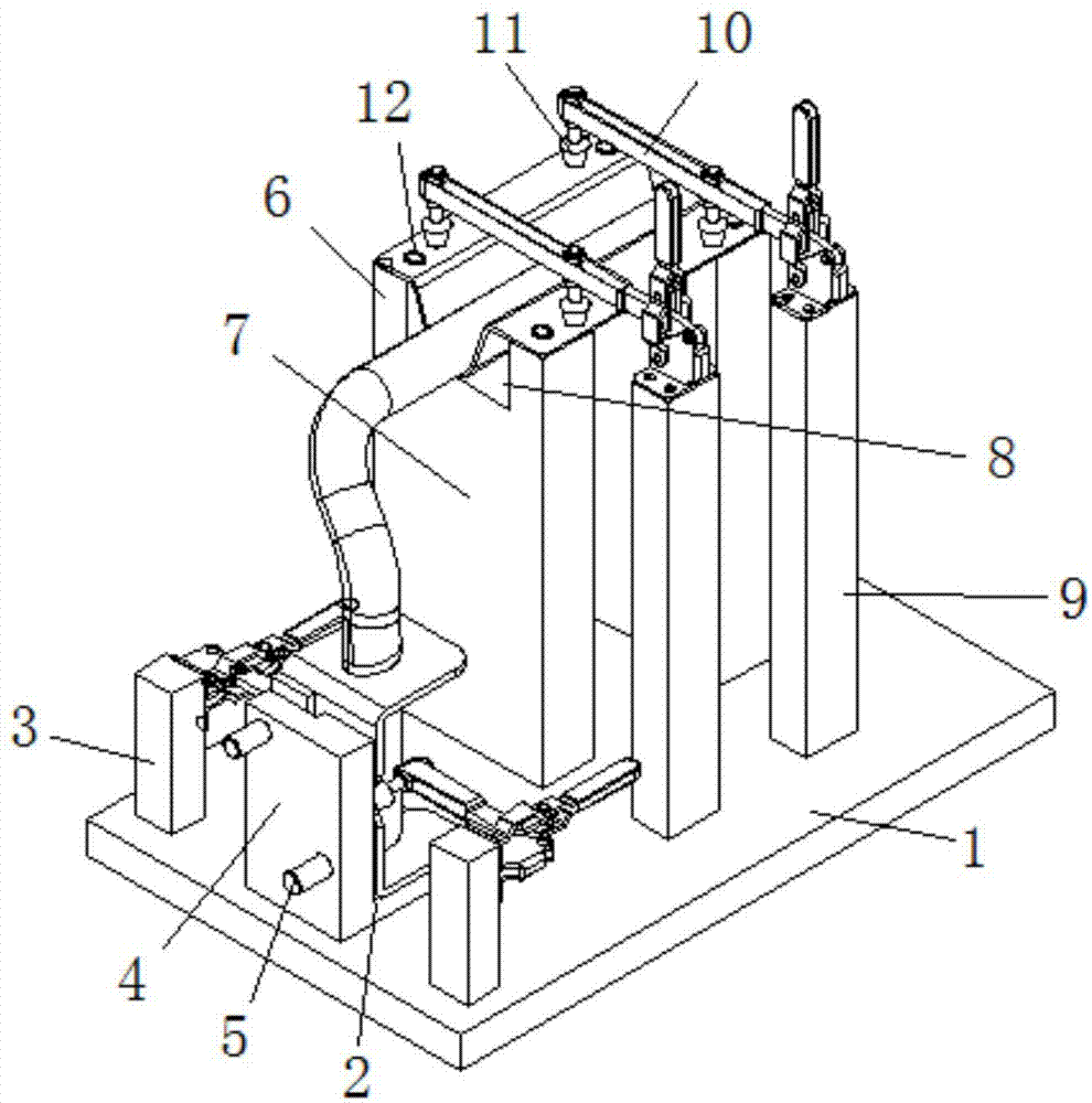 空滤器支架总成焊接夹具的制作方法