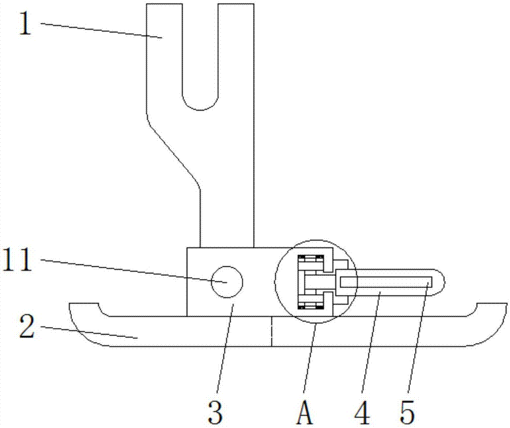 一种缝纫机带割线刀压脚的制作方法