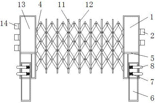 一种可伸缩拼接的道路用防护栏的制作方法