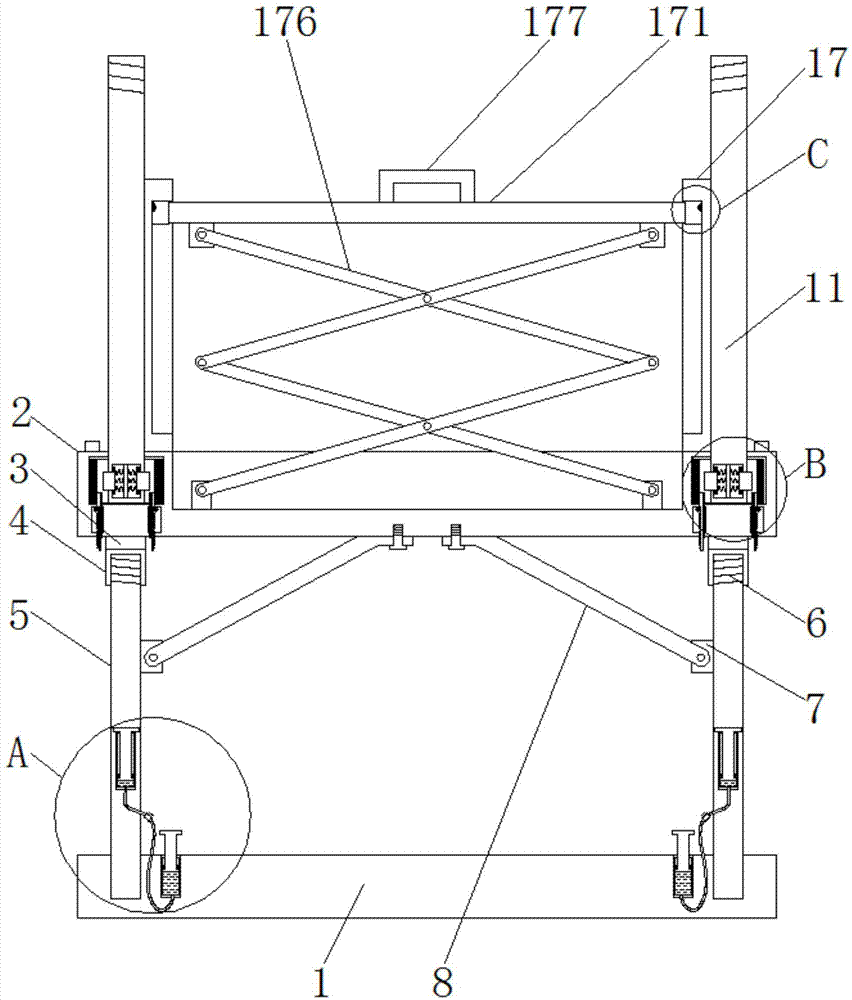 一种方便安装拆卸的建筑脚手架的制作方法