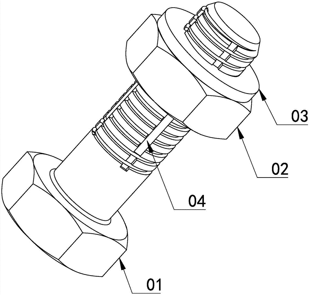 背景技术:目前的螺丝通常由螺栓和螺母组成.