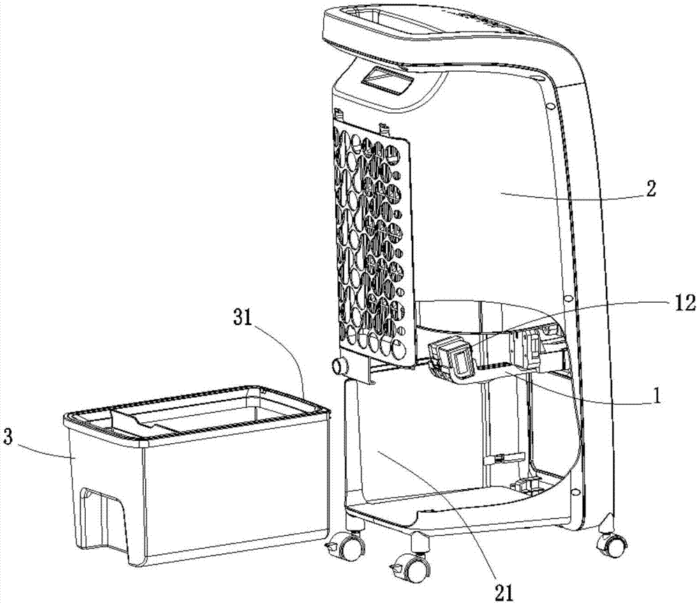 一种空调扇水泵升降机构的制作方法
