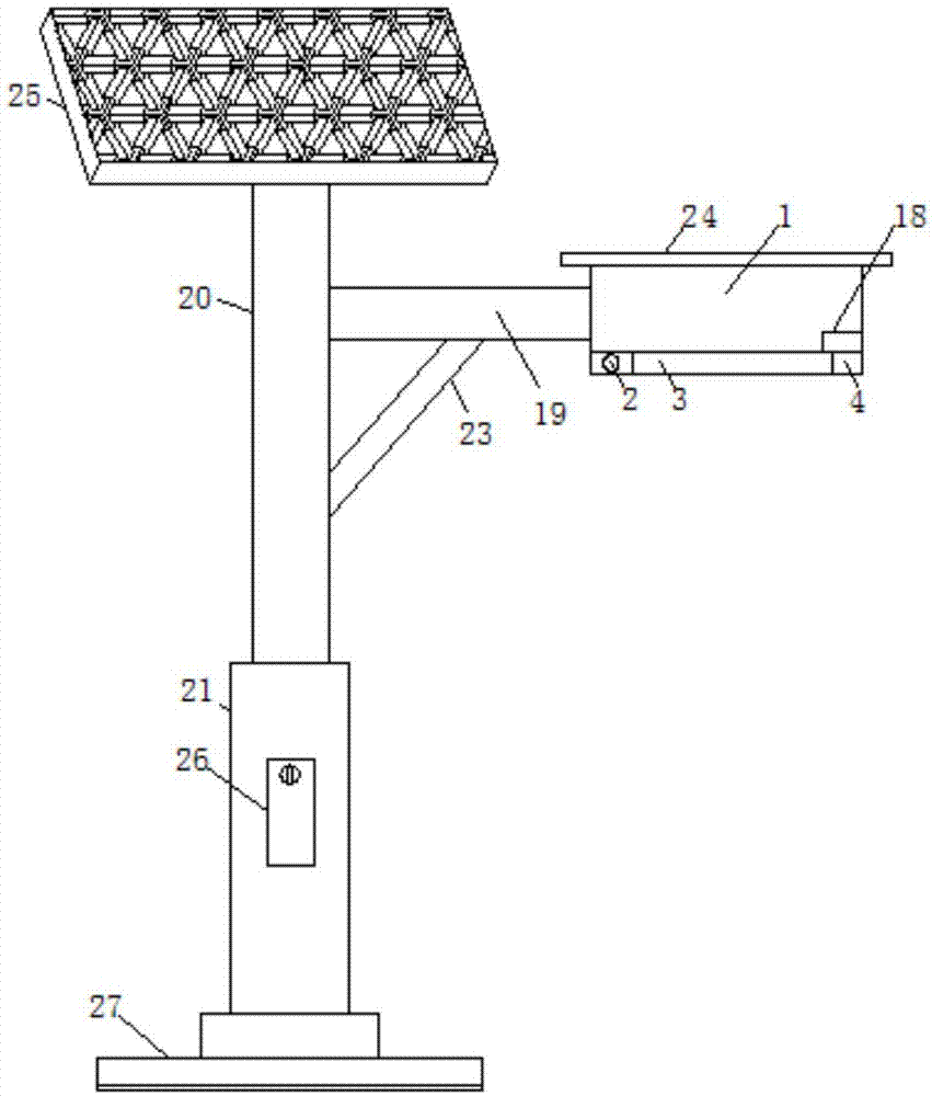 一种园林道路用便于安装的LED路灯的制作方法