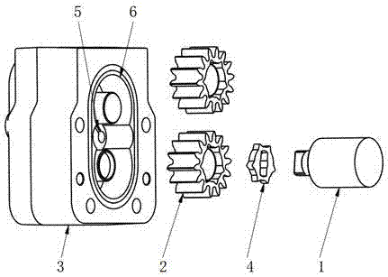 一种高压共轨泵用新型齿轮式输油泵传动机构的制作方法