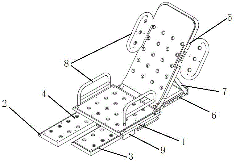 一种用于水疗搬运器的躺椅的制作方法