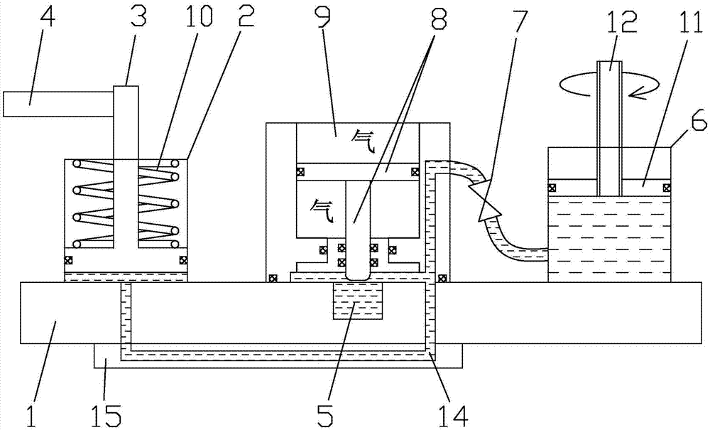 一种建立压塑成型动模板锁模力的增压机构的制作方法