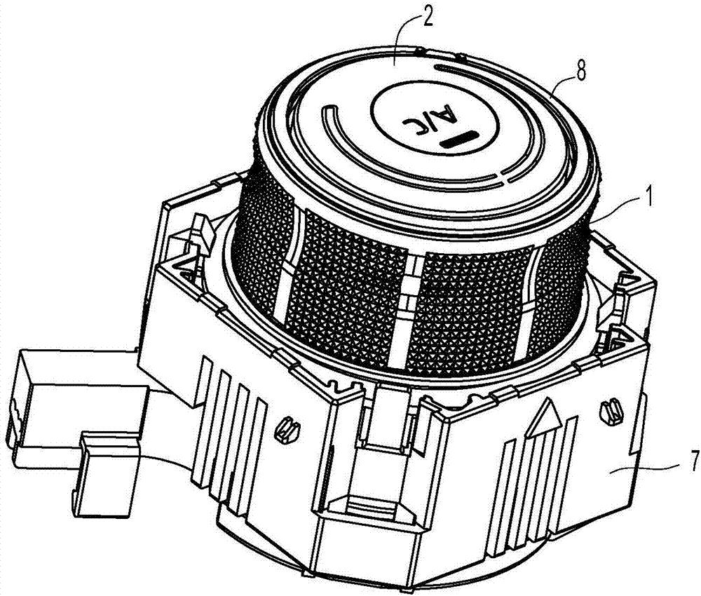 汽车空调控制器操作装置的制作方法