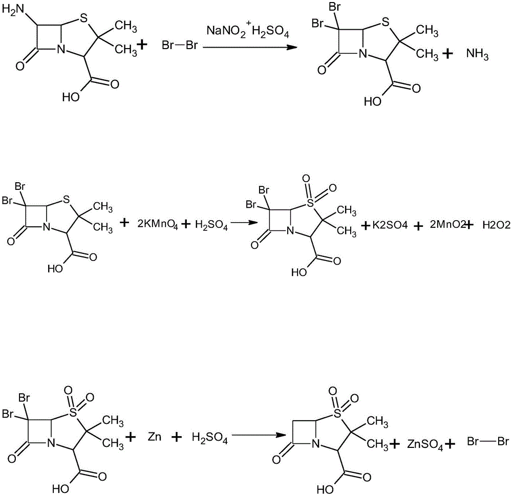 舒巴坦酸的合成方法与流程