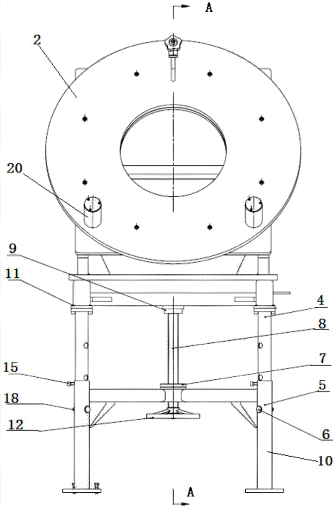 用于环形零件修磨的旋转固定装置的制作方法