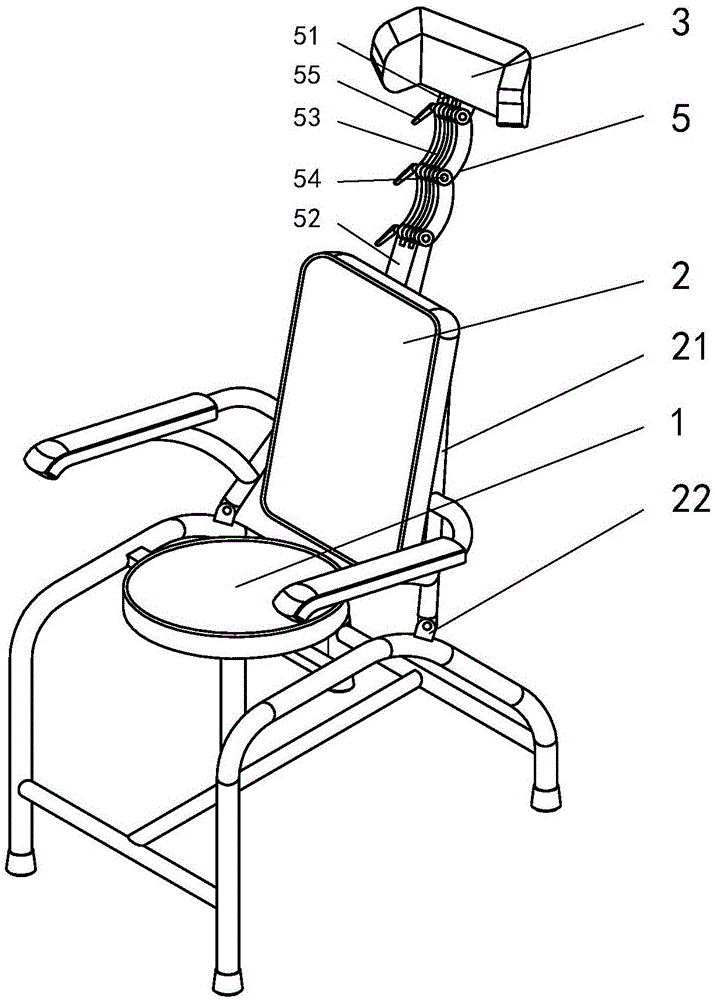 一种多位调节五官科椅的制作方法