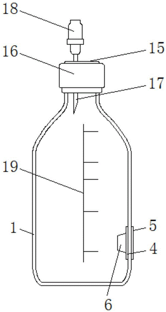 一种新型临床胸腹水保存瓶的制作方法