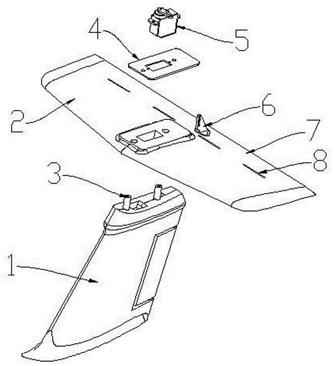 一种航模飞机的尾翼结构的制作方法