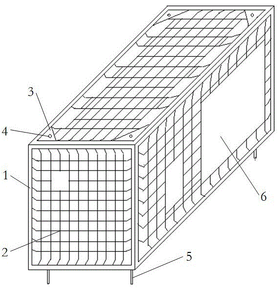 简体房用钢筋角钢架的制作方法