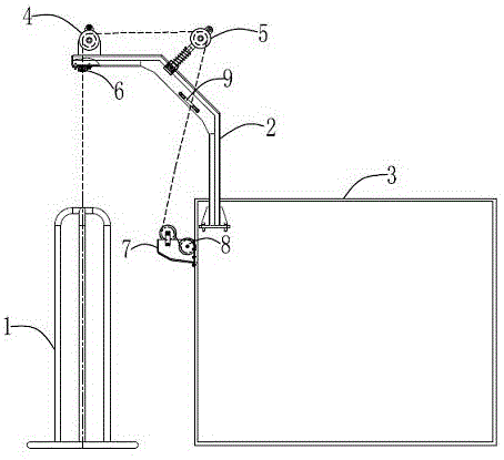 不锈钢卧式水箱拉丝机用检测装置的制作方法