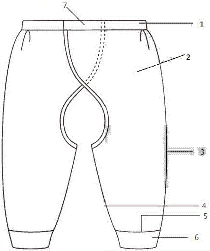 一种新型裤子的制作方法