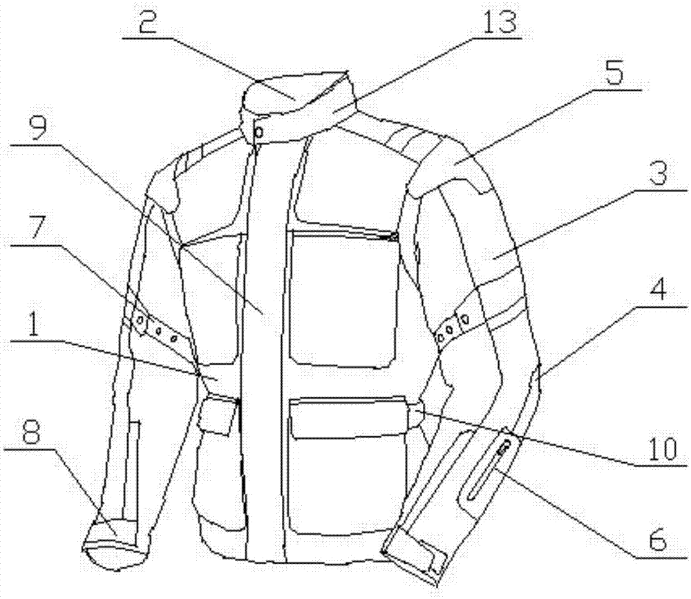 一种冬季防寒保暖骑行服的制作方法