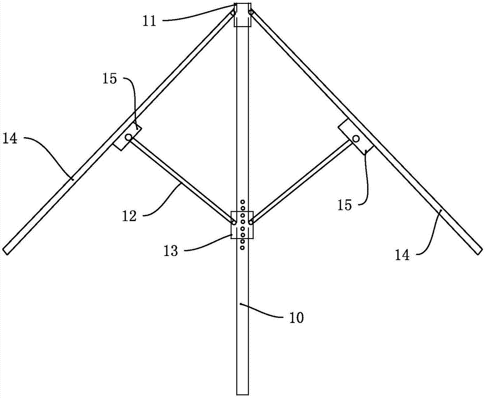 太阳伞的支撑杆的结构的制作方法