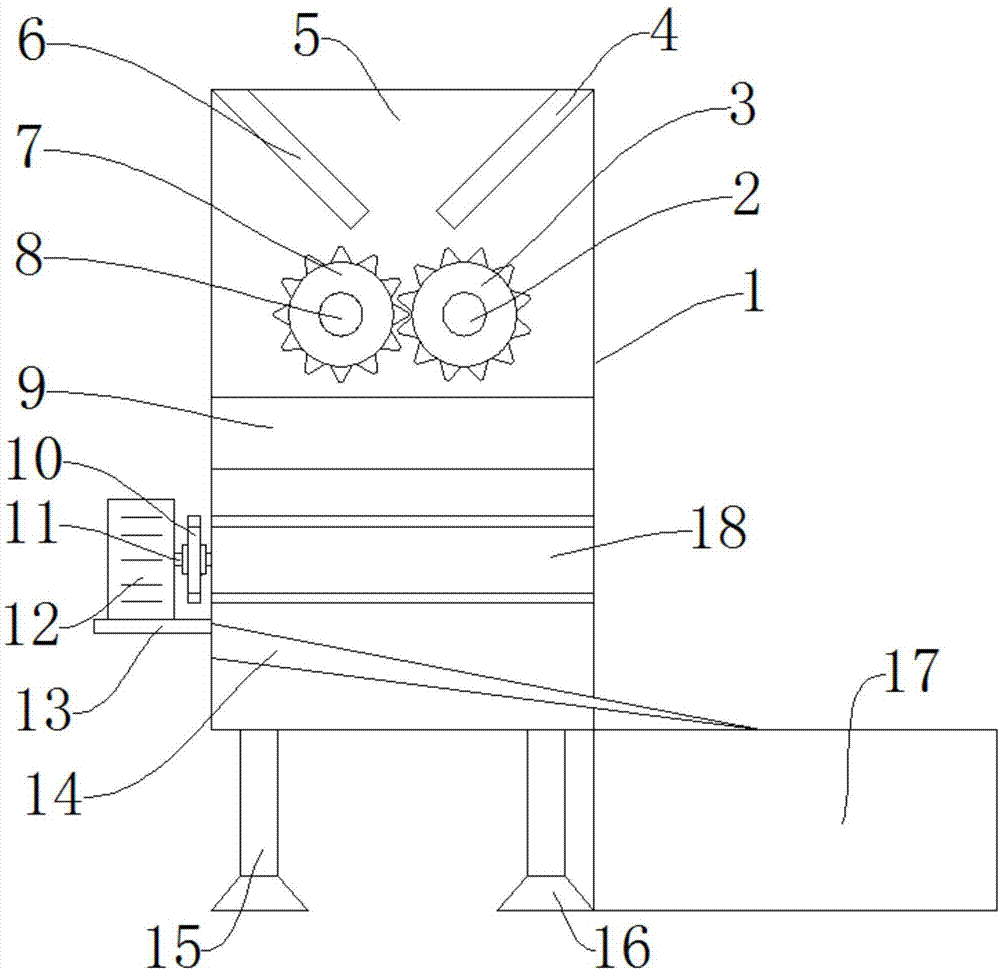 一种挂板生产用建筑垃圾粉碎装置的制作方法