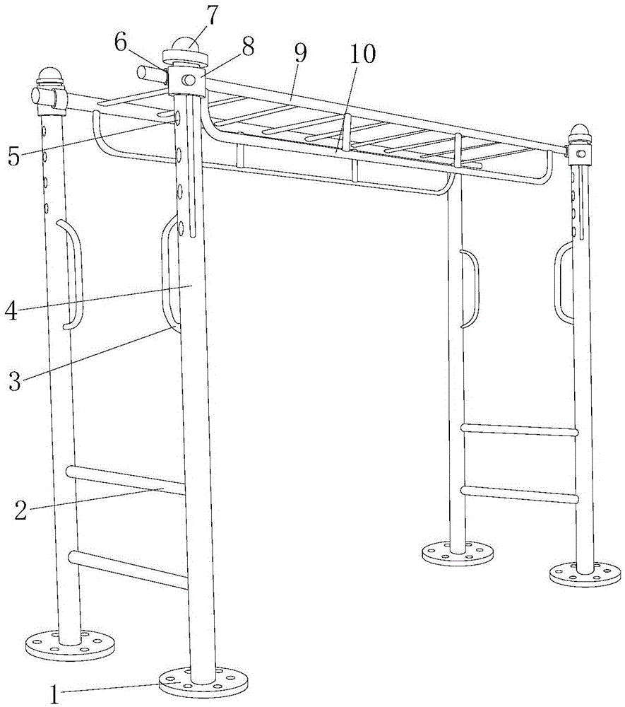 一种室外健身器材限位结构的制作方法