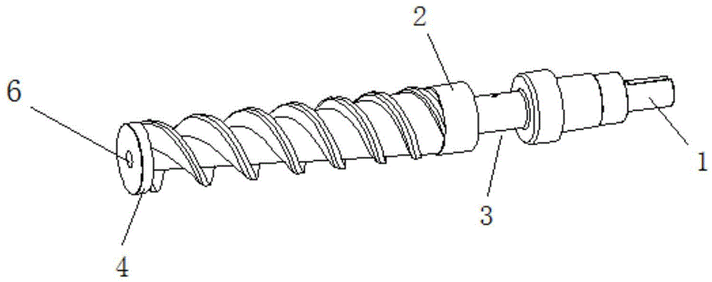 一种自动排渣机的双螺旋螺杆结构的制作方法