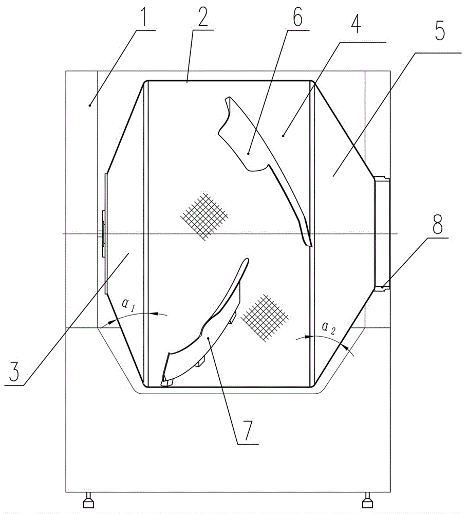 一种包衣机滚筒的特殊形体结构的制作方法