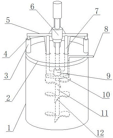 离心洒料混合搅拌装置的制作方法