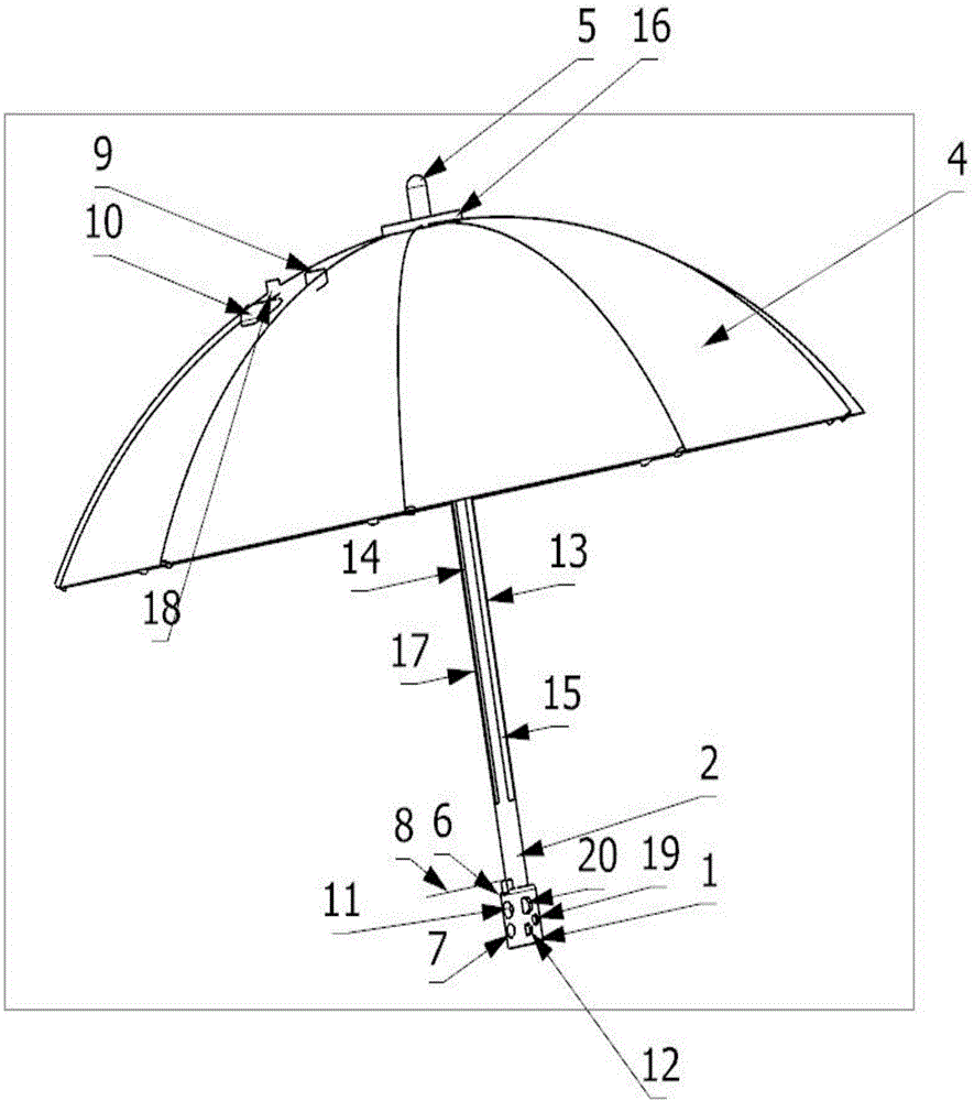 一种基于单片机的遮阳遮雨伞的制作方法