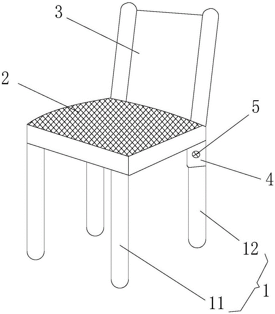 一种椅子固定结构的制作方法